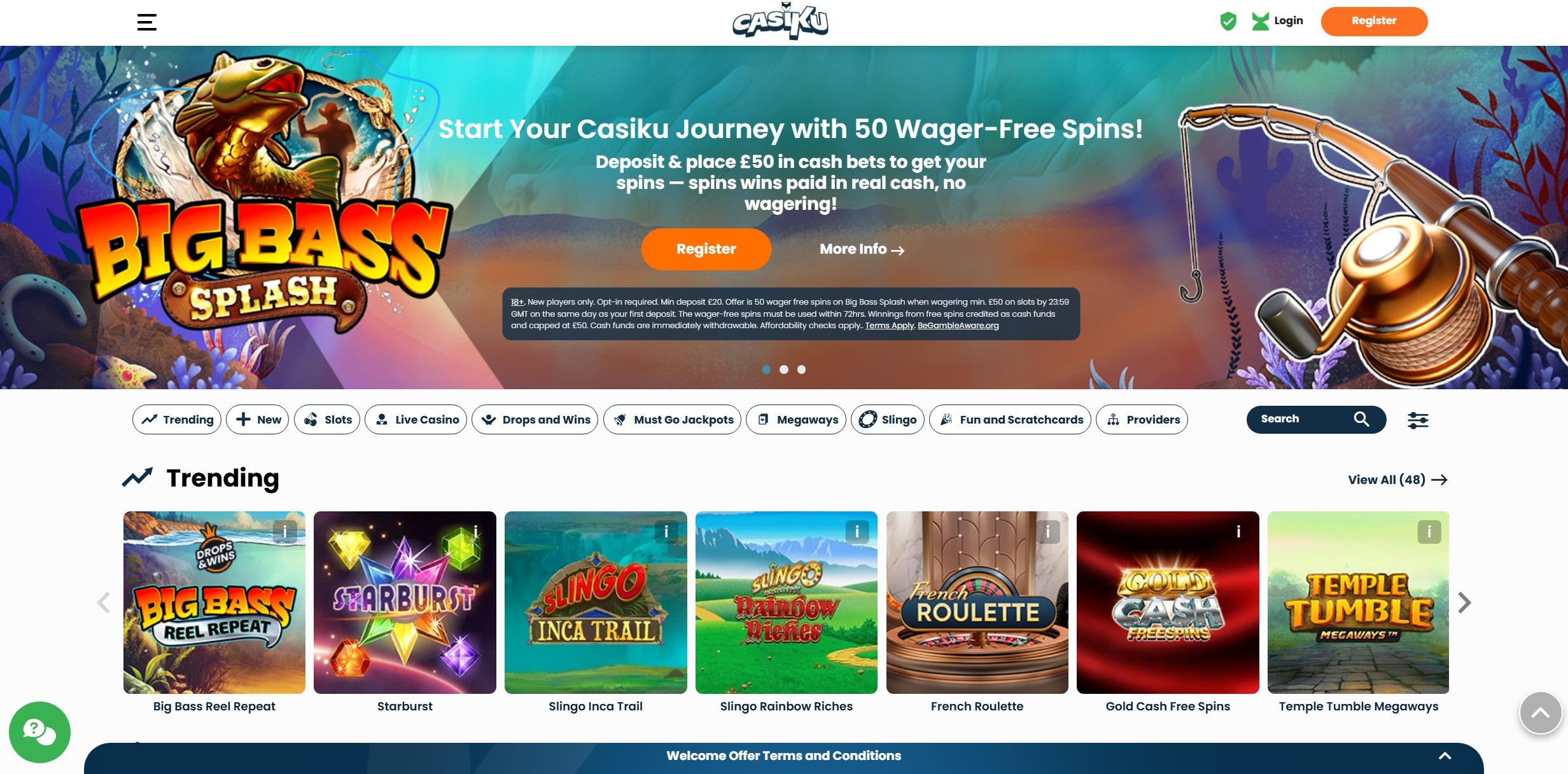 Casiku Welcome Bonus