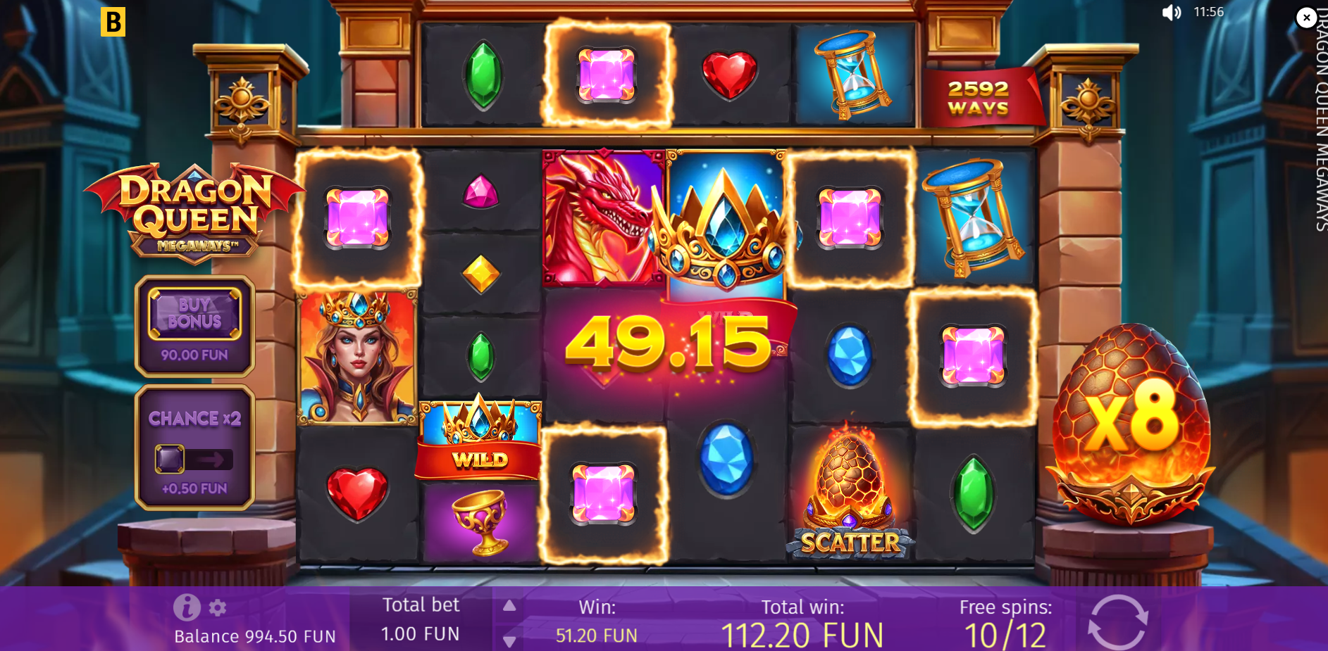Dragon Queen Megaways Free Spins