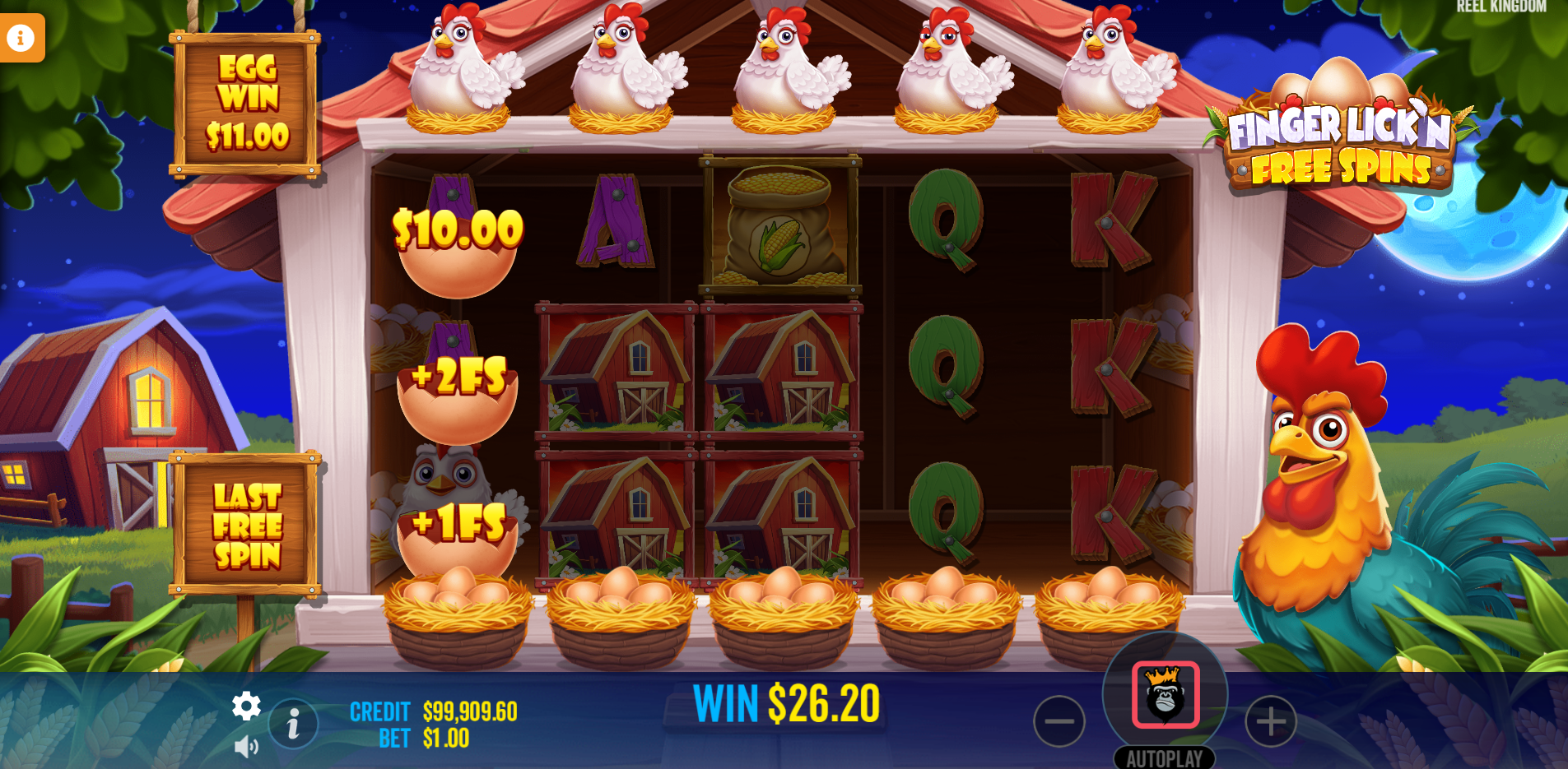 Finger Lick'n Free Spins Bonus