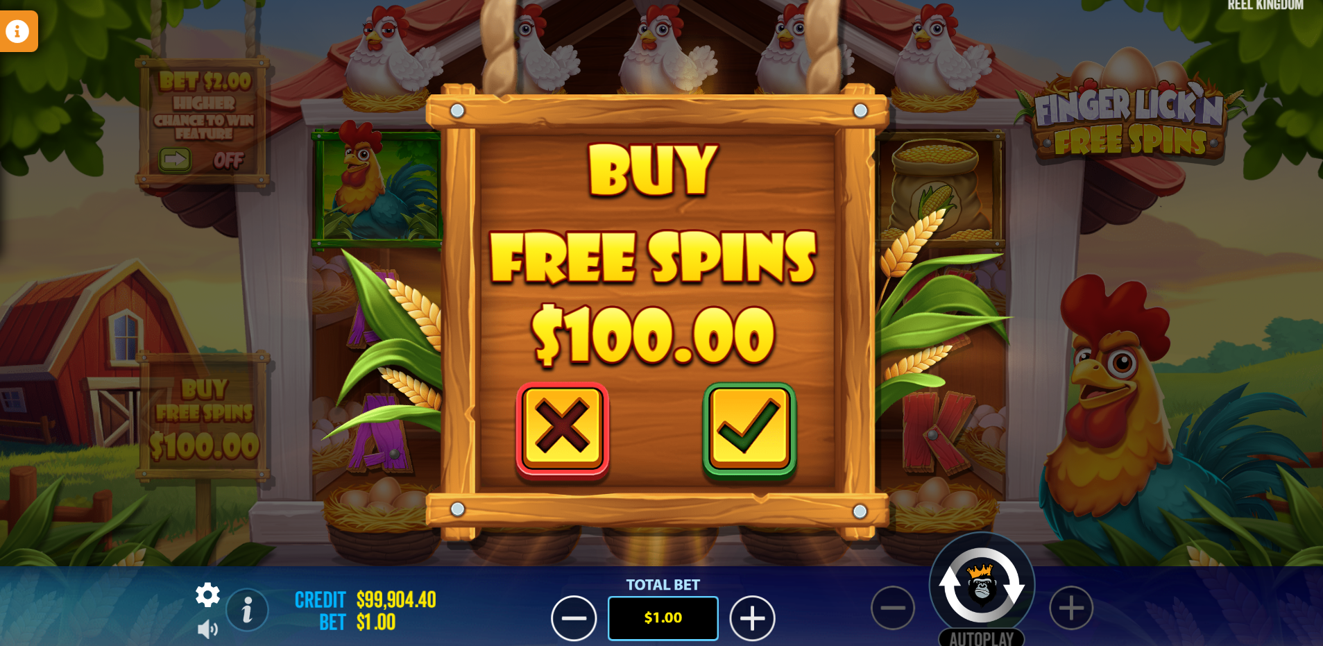Finger Lick'n Free Spins Buy Bonus