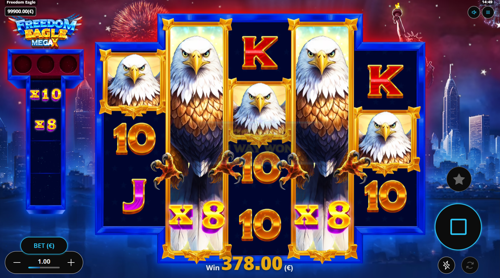 Freedom Eagle Mega X Free Spins