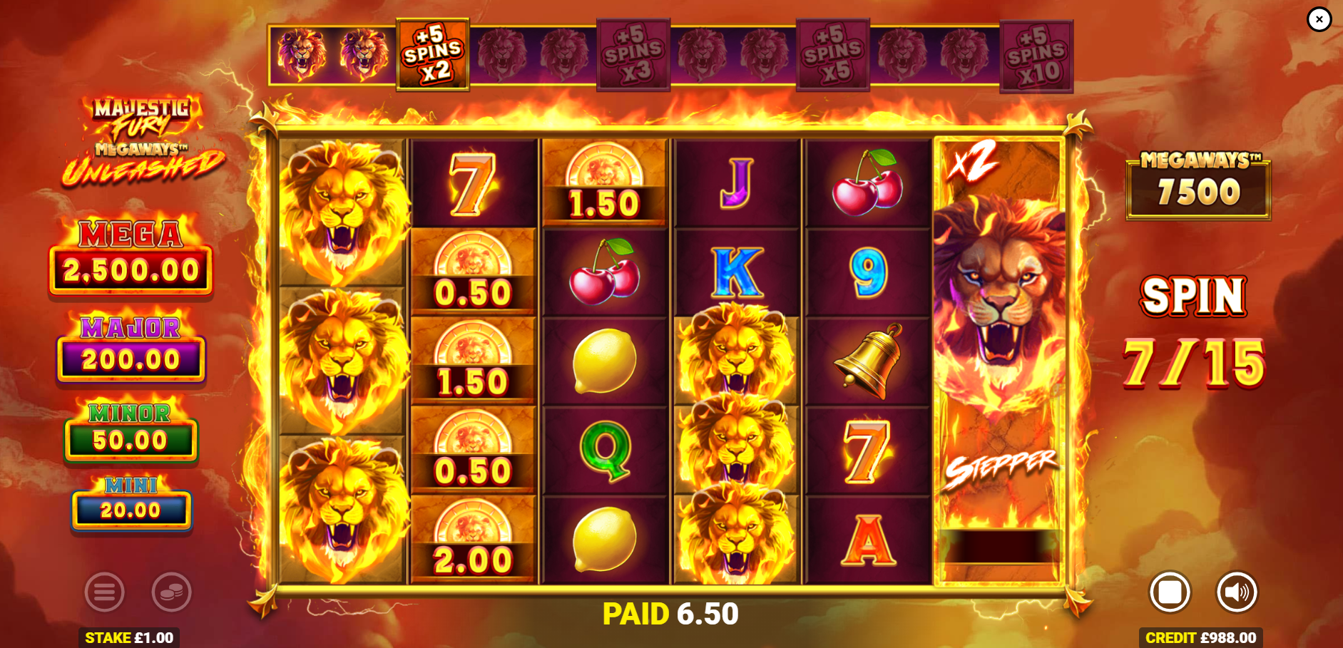 Majestic Fury Megaways Unleashed Free Spins