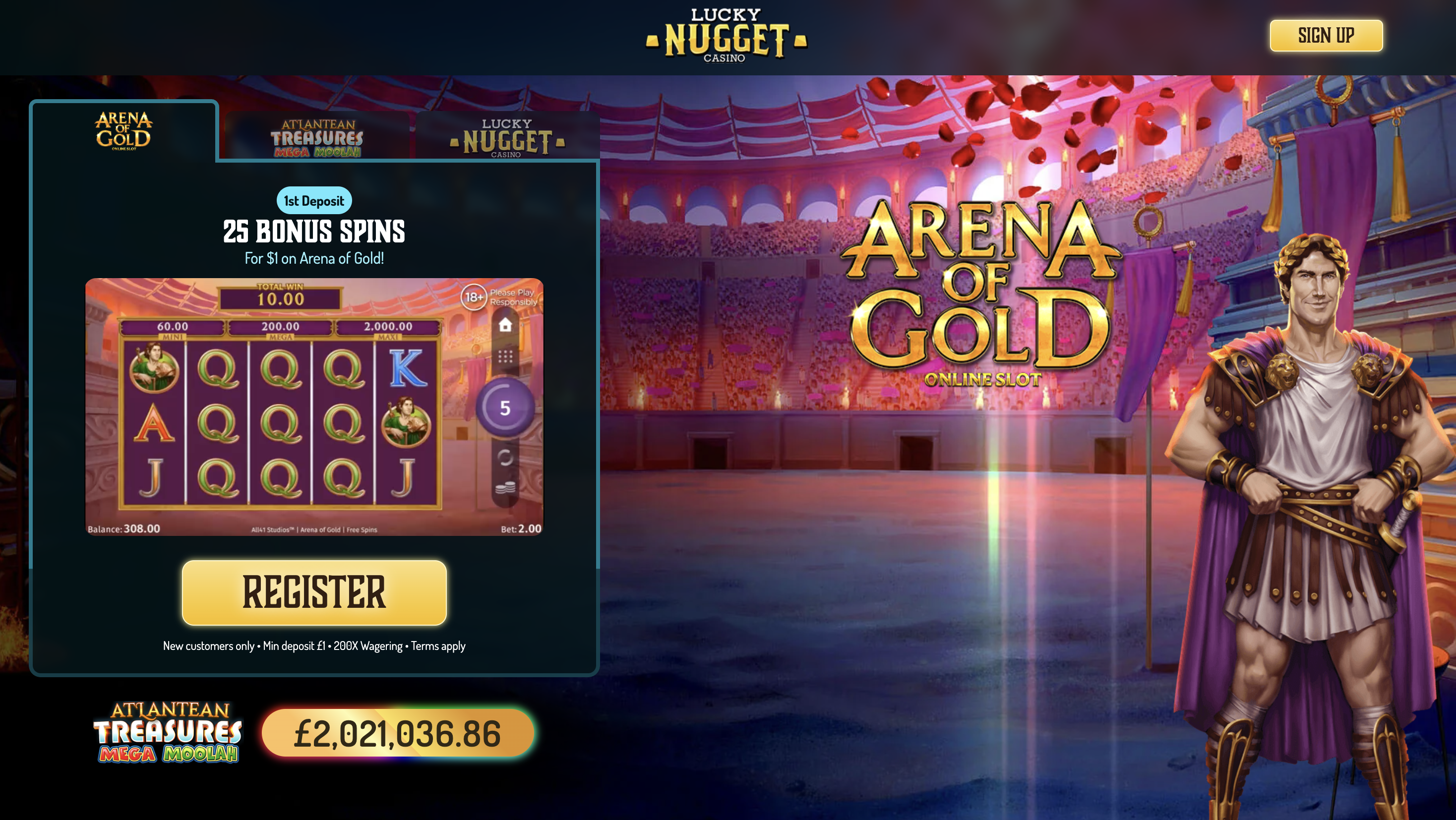 Lucky Nugget Homepage