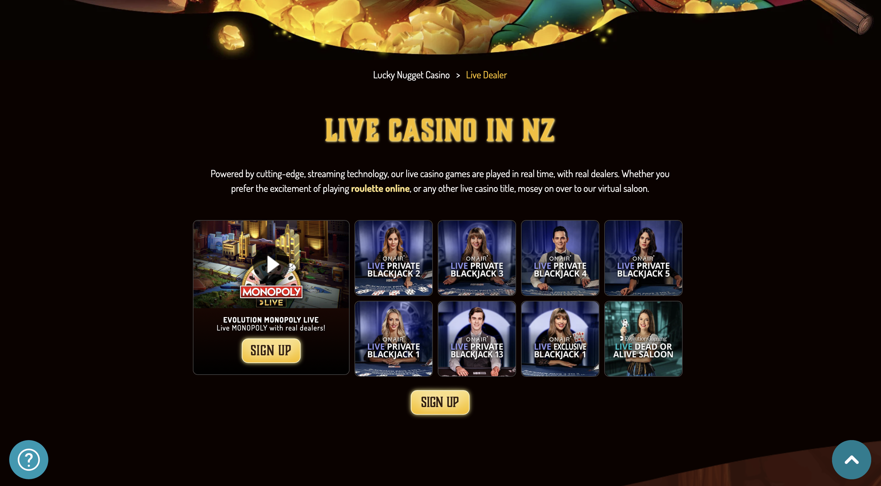 Lucky Nugget Live Casino