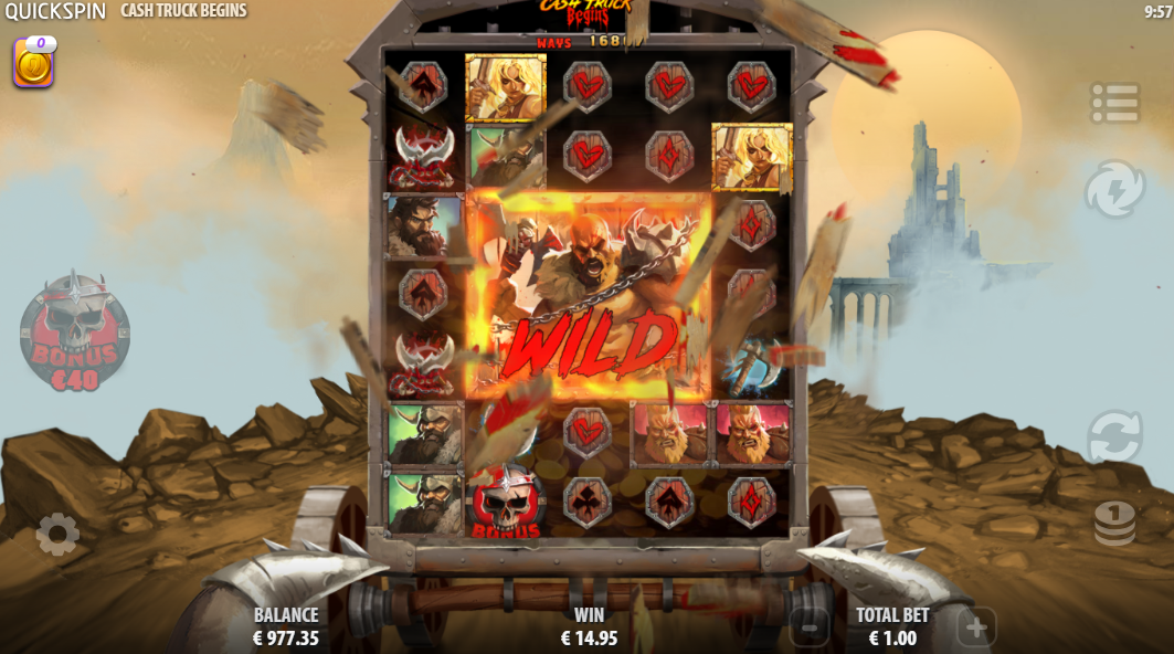 The 3x3 Big Wild is Added to The Centre of The Play Area