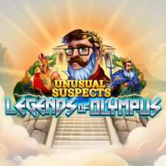 Unusual Suspects Legends of Olympus Slot Logo