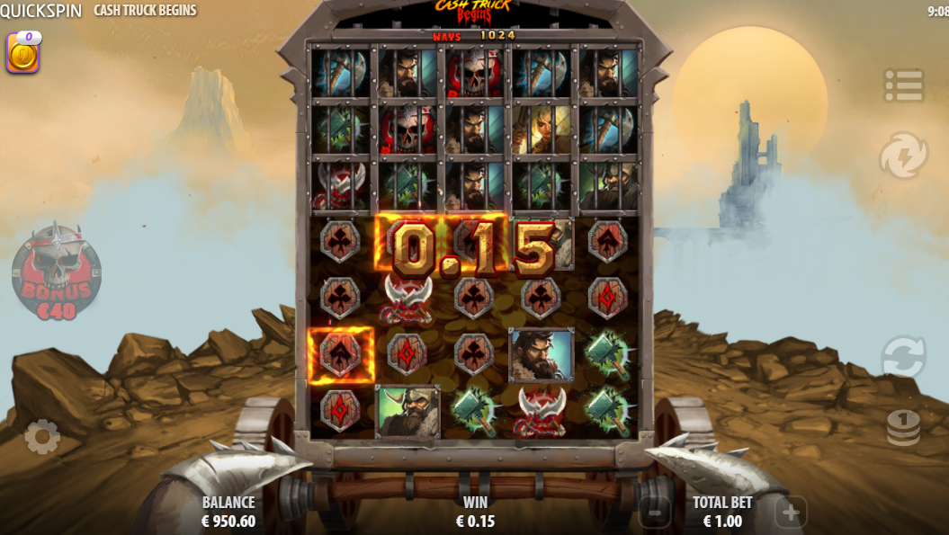 Wins Occur When 3+ Matching Symbols Fall Between Reels 1-5