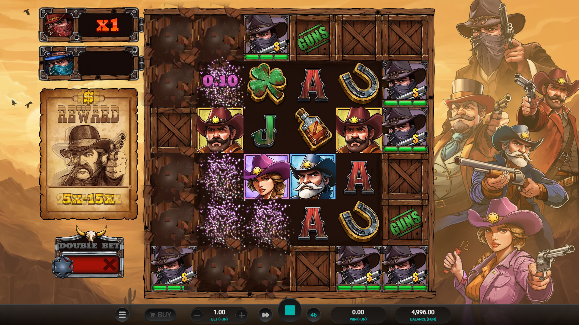 Land Scatters of 4 or More Matching Symbols to Win