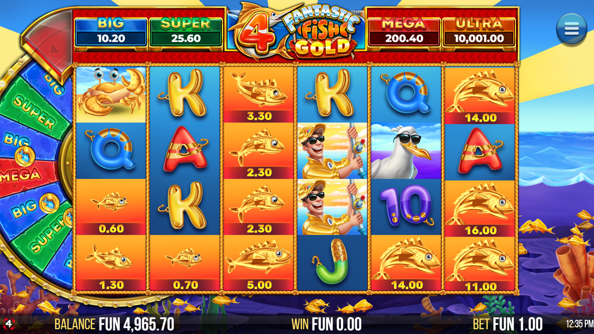 Form Money Ways with Fish symbols for bigger wins