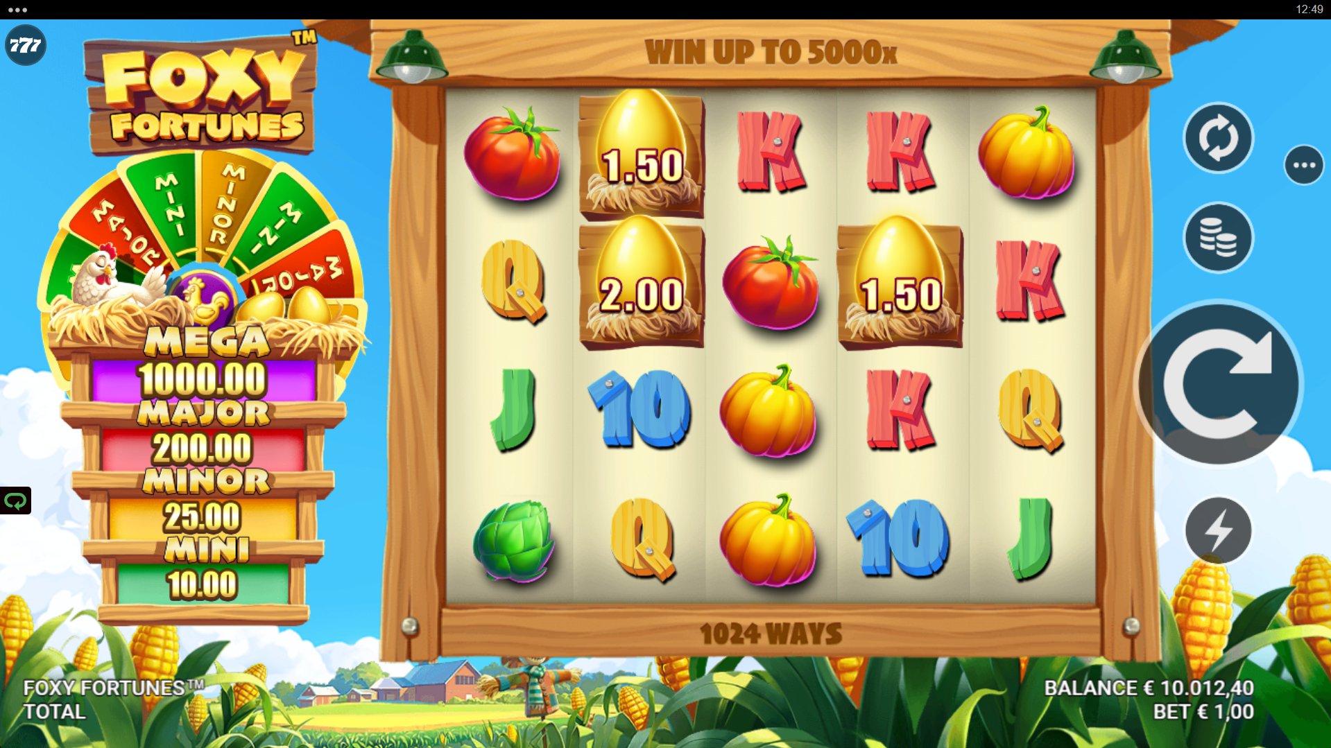 Foxy Fortunes Base Game Play