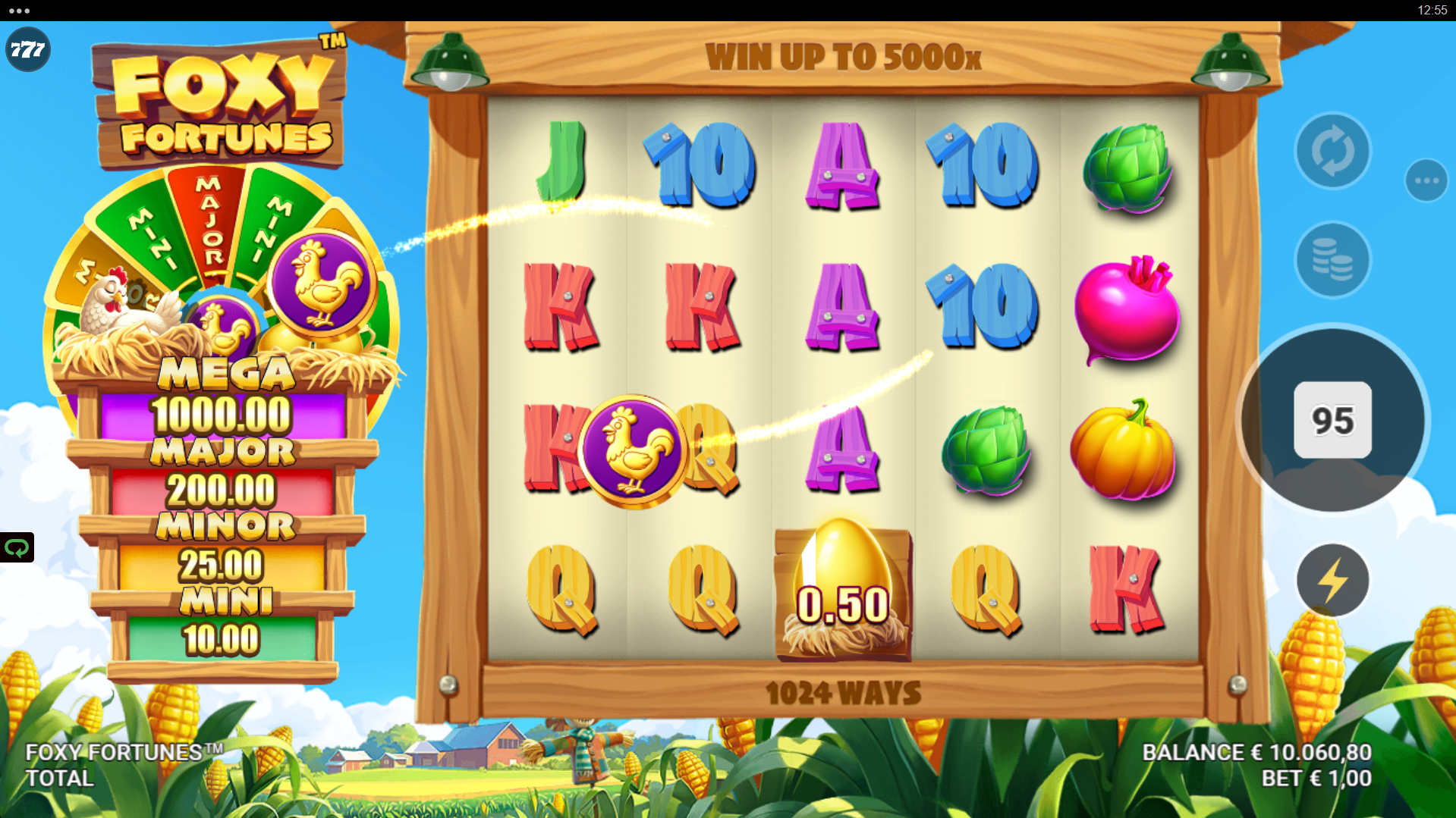 Collect Tokens for the Chance of Triggering the Jackpot Wheel Bonus