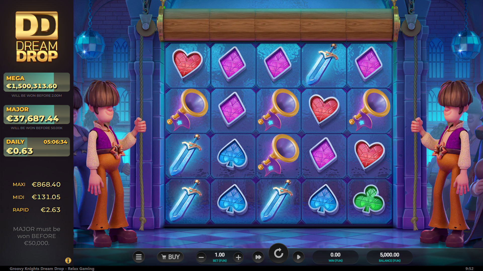 Groovy Knights Dream Drop Base Game Play