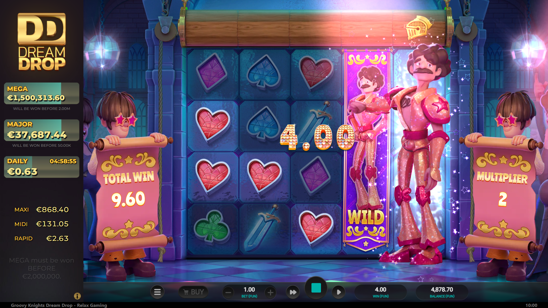 Trigger Disco Knight Re-Spins for the Chance of Enhanced Features from Expanding Wild Reels to x100 Multiplier Values