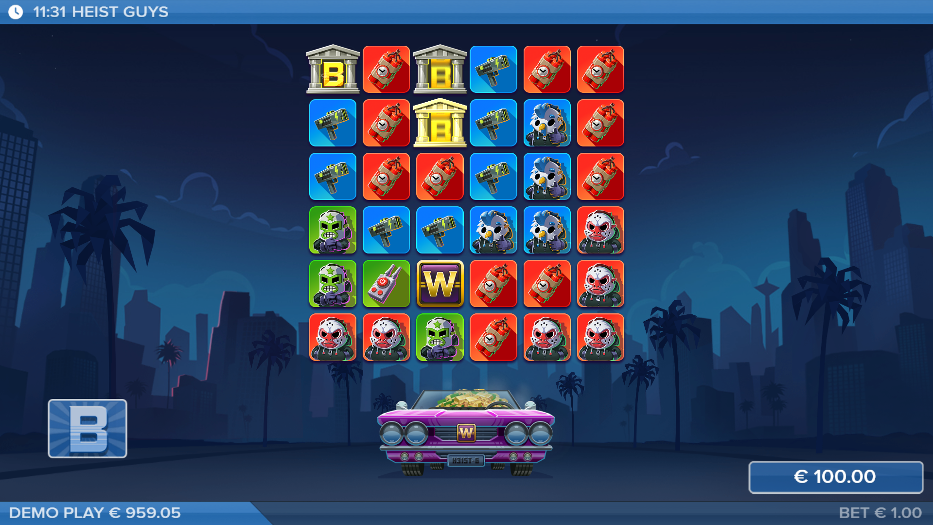 Land 3 scatter symbols to trigger the Bonus Game
