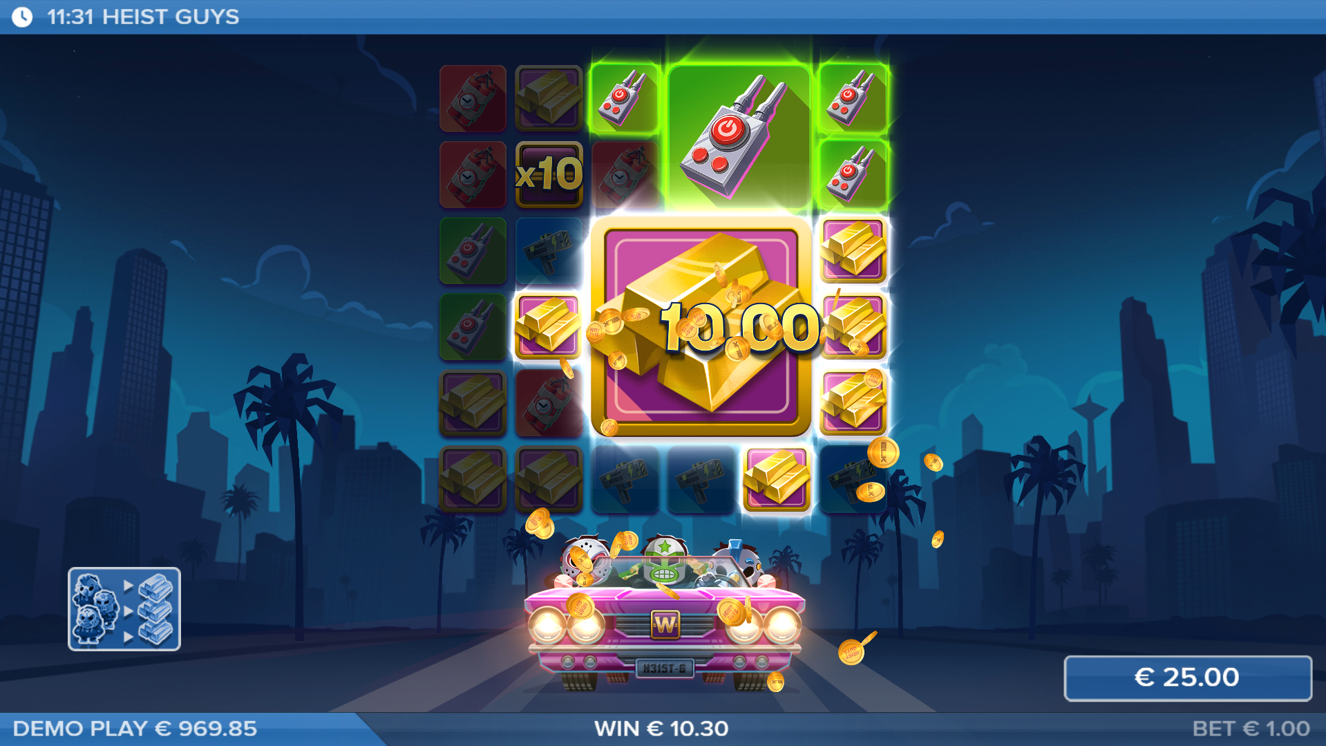 Upgrade high-paying symbols to trigger a Super Drop with top-paying symbols