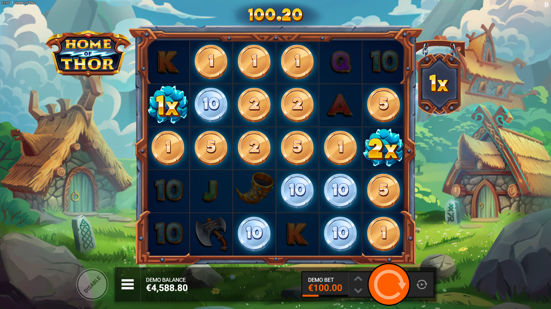 Activated zones may reveal a same instance pay symbol or Coin cash prizes
