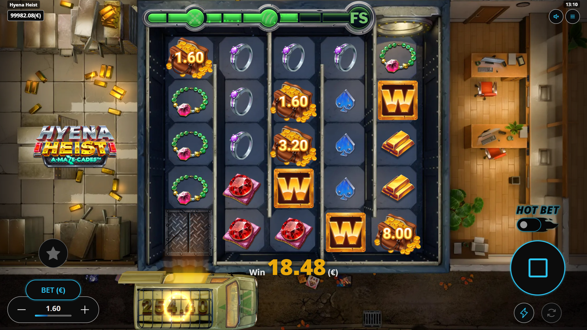 Collect Cash values into the Cash Pot for the chance of extra prizes