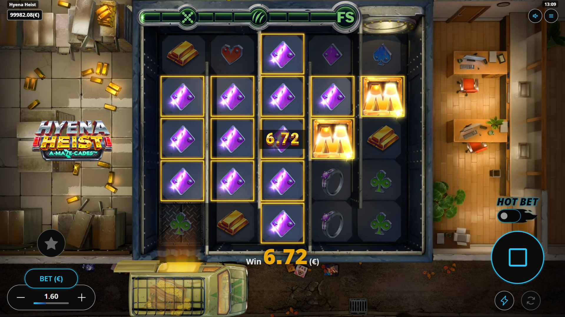 Hyena Heist offers players 35 fixed ways to win