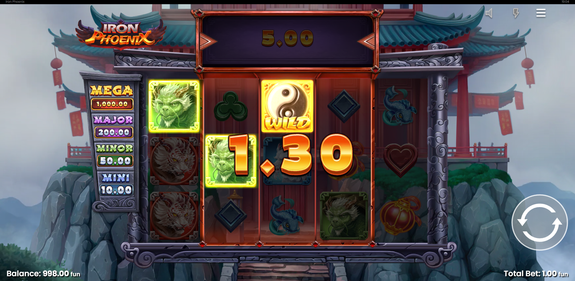 Iron Phoenix Offers Players 20 Fixed Pay Lines