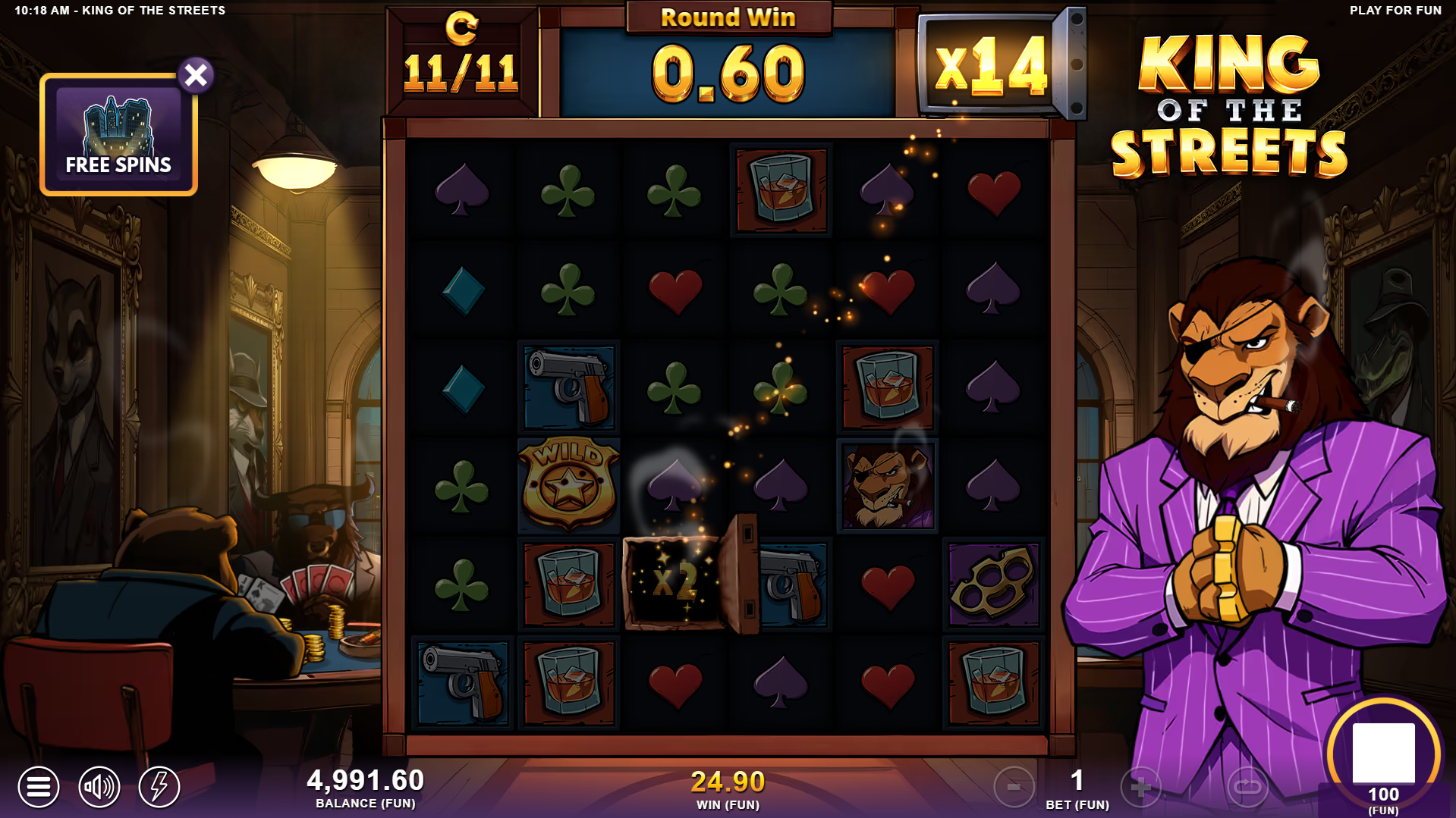 Trigger Free Spins for a persistent multiplier that can build throughout the feature