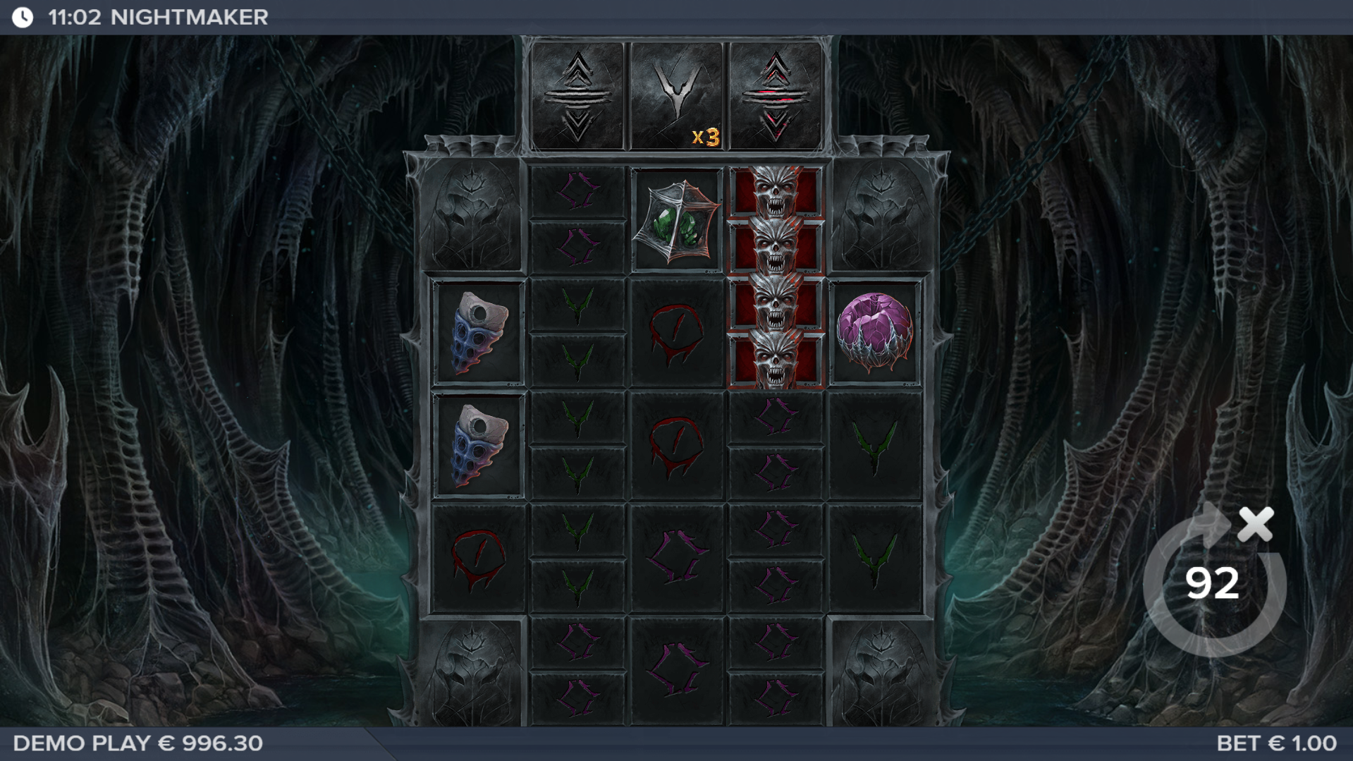 Reveal features within the Feature Row to enhance game rounds
