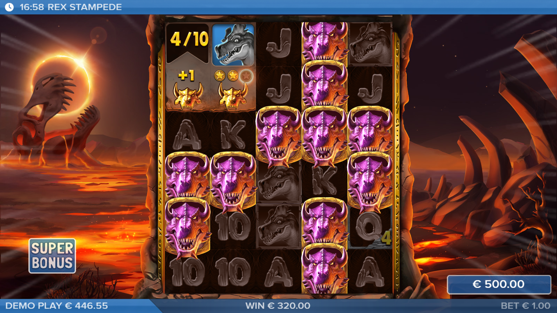 Rex Stampede Super Bonus Play