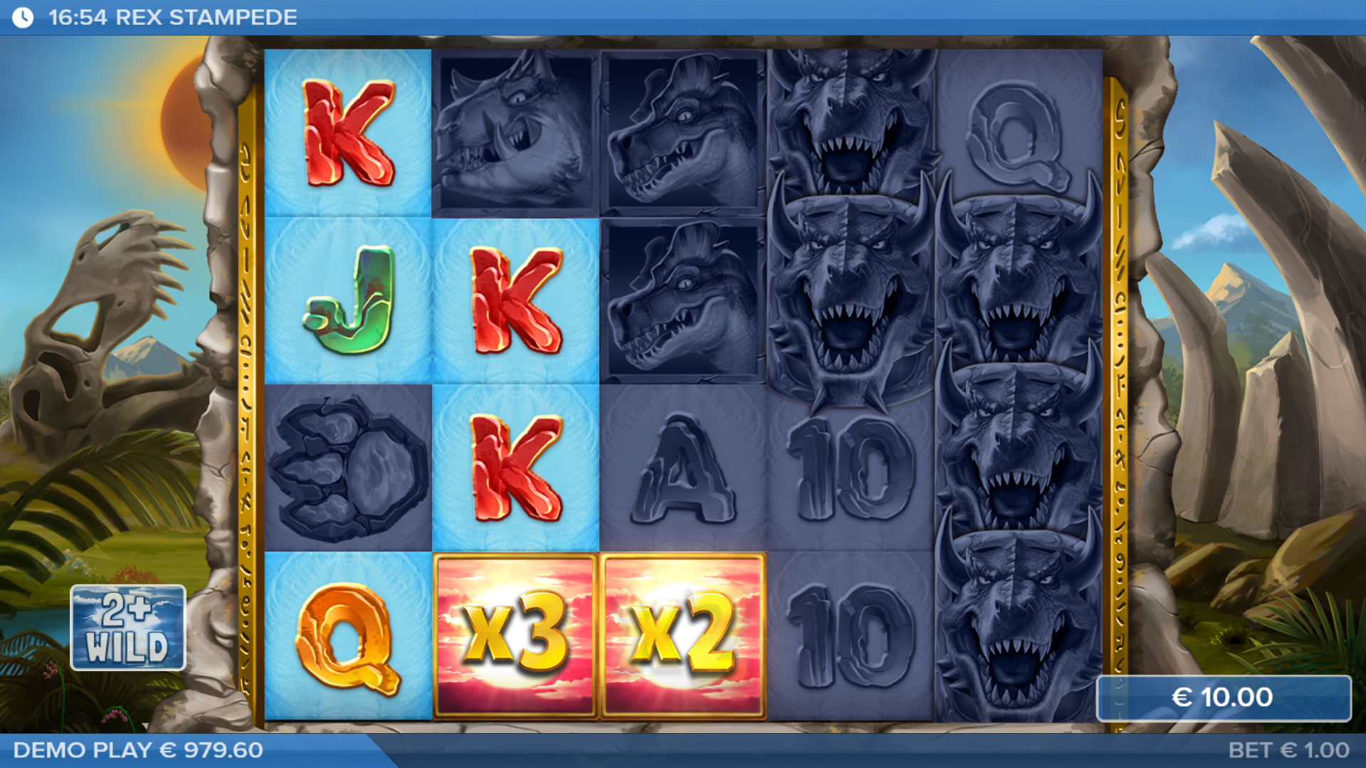 Wild Symbols Forming Part of Winning Combinations May Reveal a Win Multiplier of x2, x3 or x5