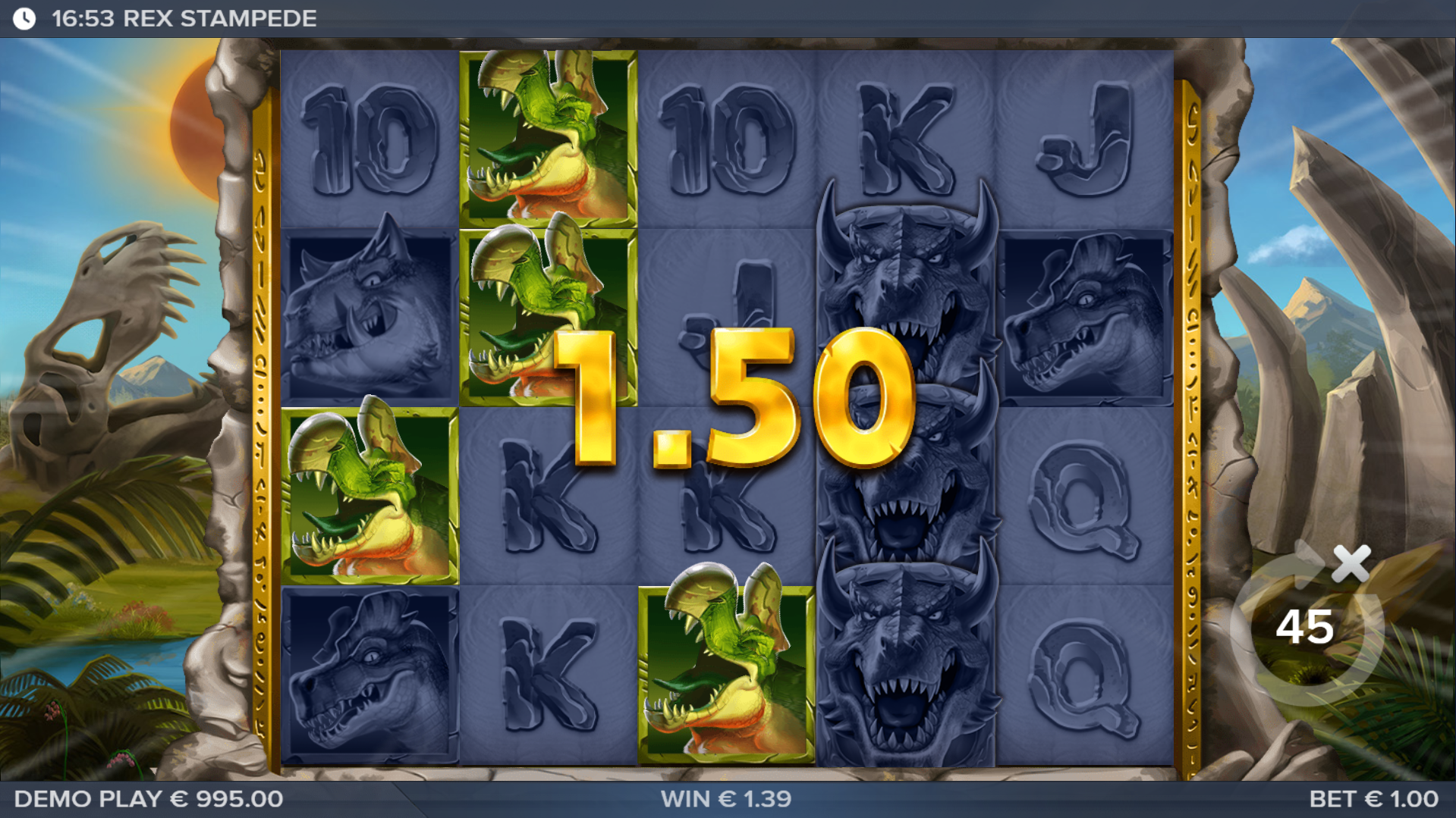 Rex Stampede Offers Players 1,024 Win Ways, Which Can Be Increased to 5,184 During Free Spins