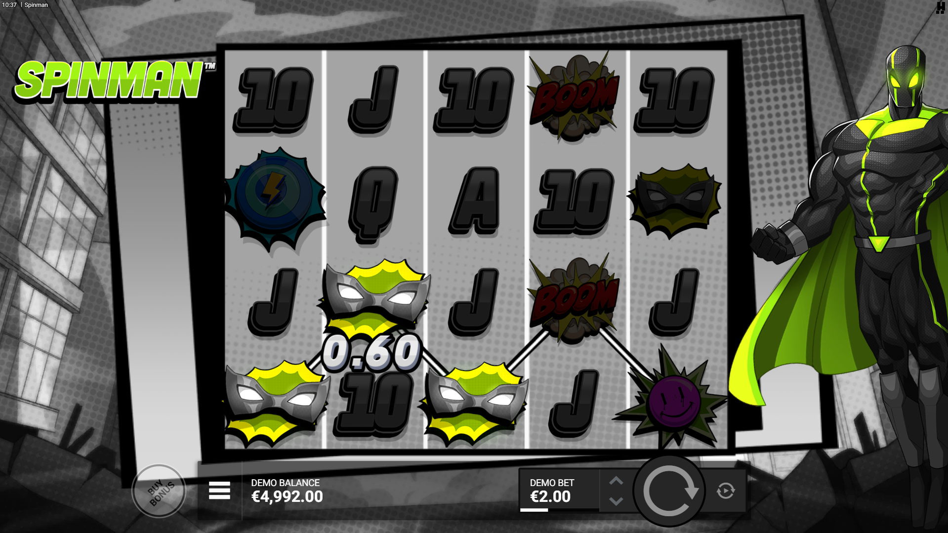 Spinman offers players 14 fixed ways to win