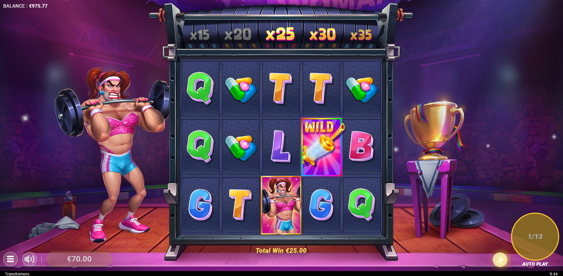 During Free Spins, the Ultra Progressive Multiplier ladder becomes persistent