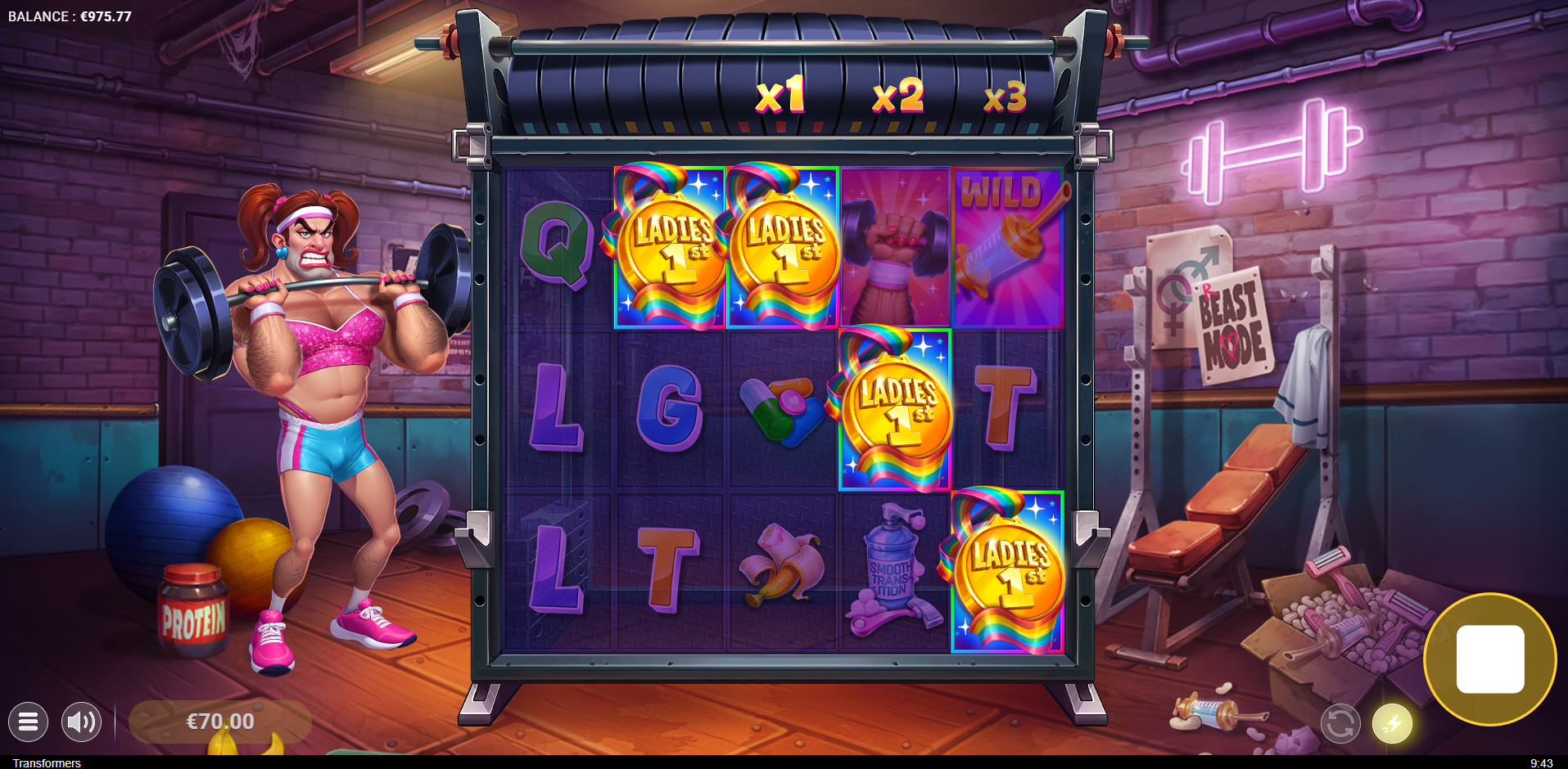 Land 3 or more scatters to trigger the Free Spins bonus