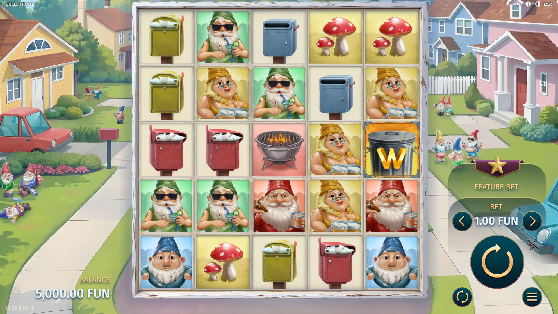 Uncle Profit base game play