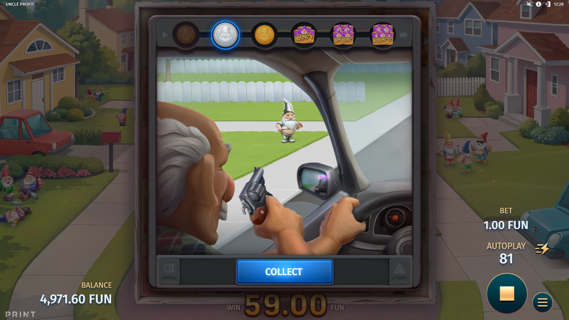 Gamble for bigger rewards in the Gnome Shooting Gallery feature