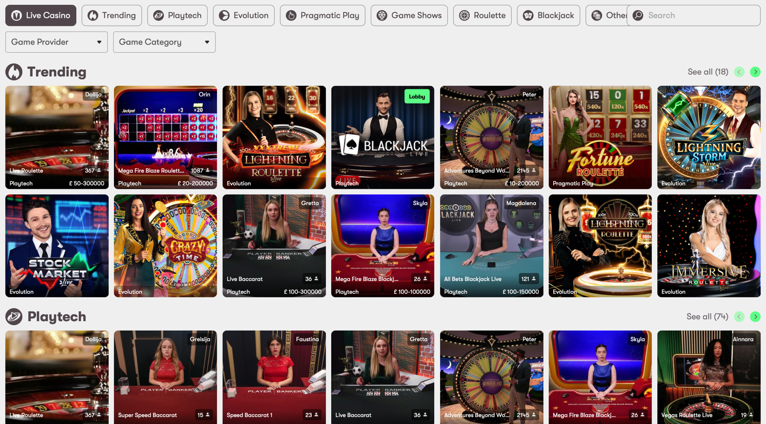 10bet Live Casino