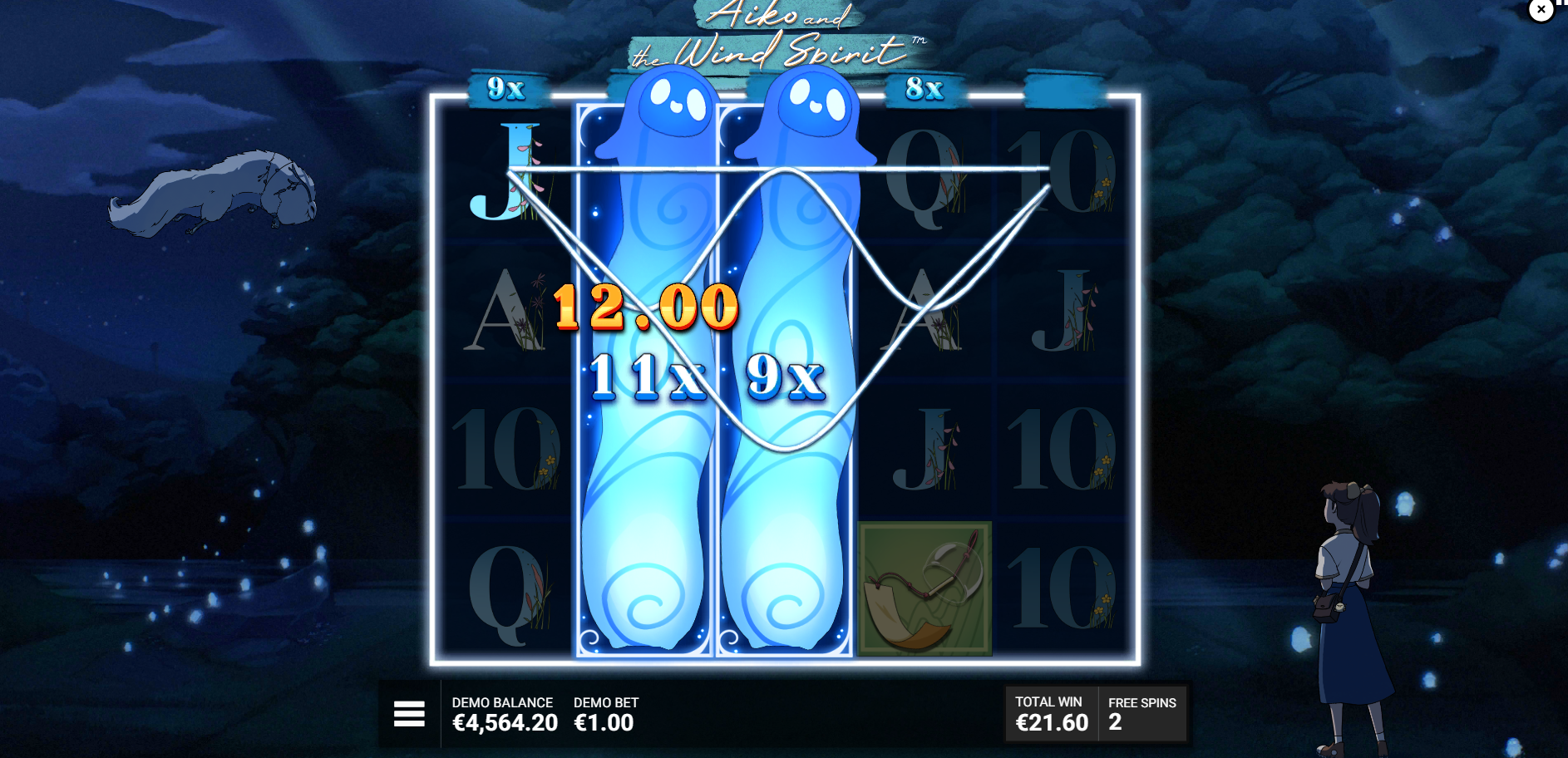 Aiko and the Wind Spirits Whispering Winds Free Spins