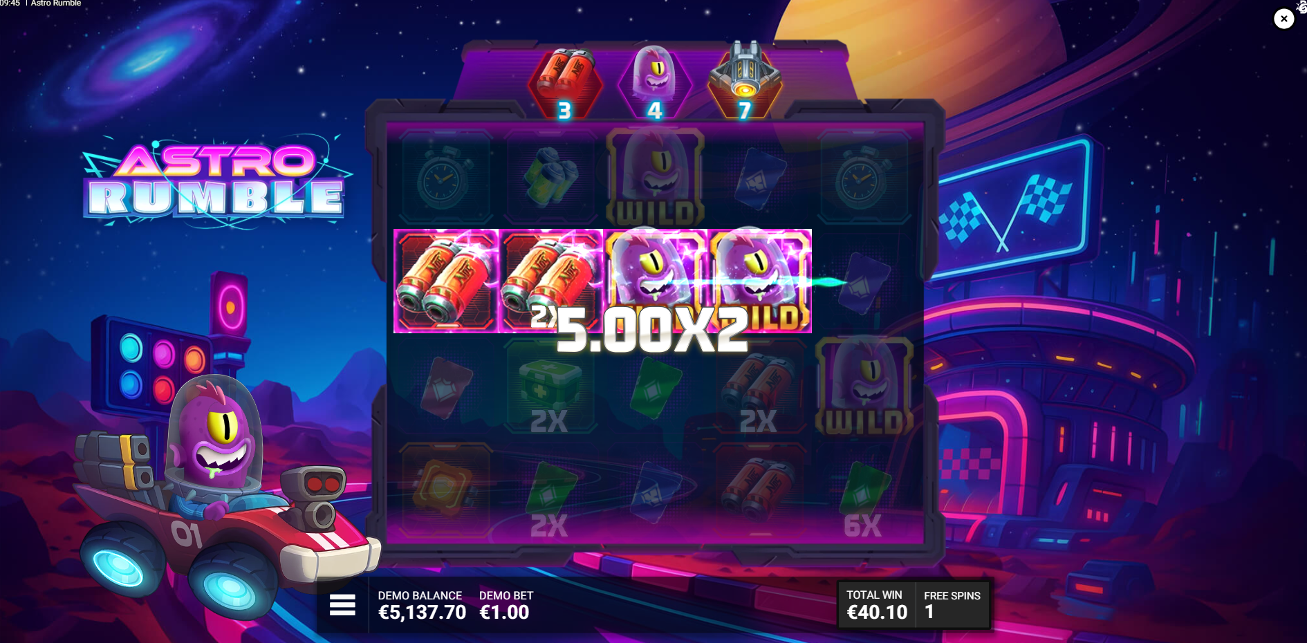 Astro Rumble Rocket Race Bonus