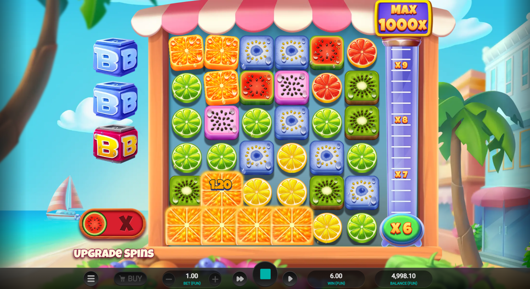 Clusters of 5+ Matching Symbols Awards Payouts Between 0.1x and 20x Your Bet