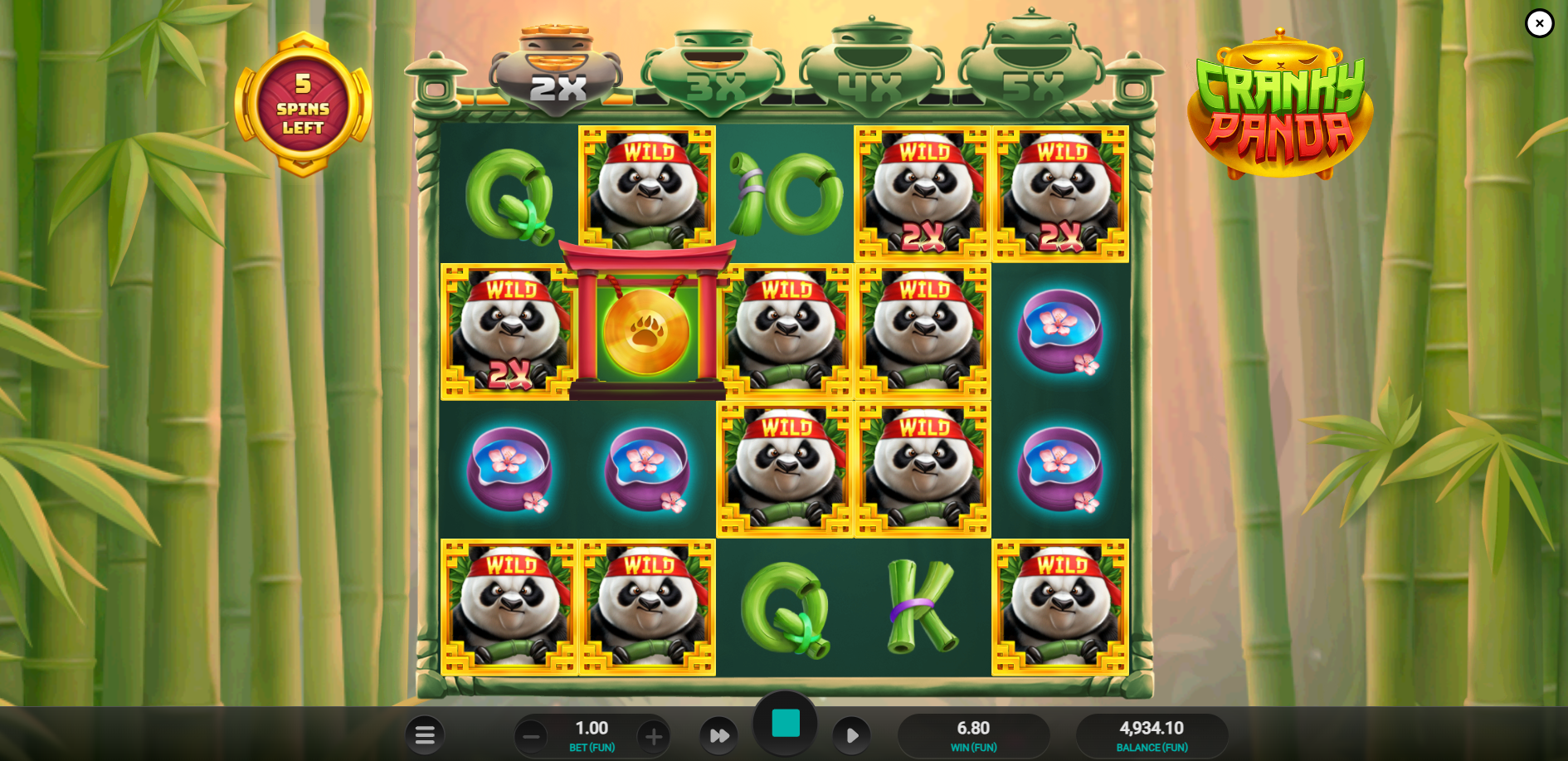 Cranky Panda Free Spins