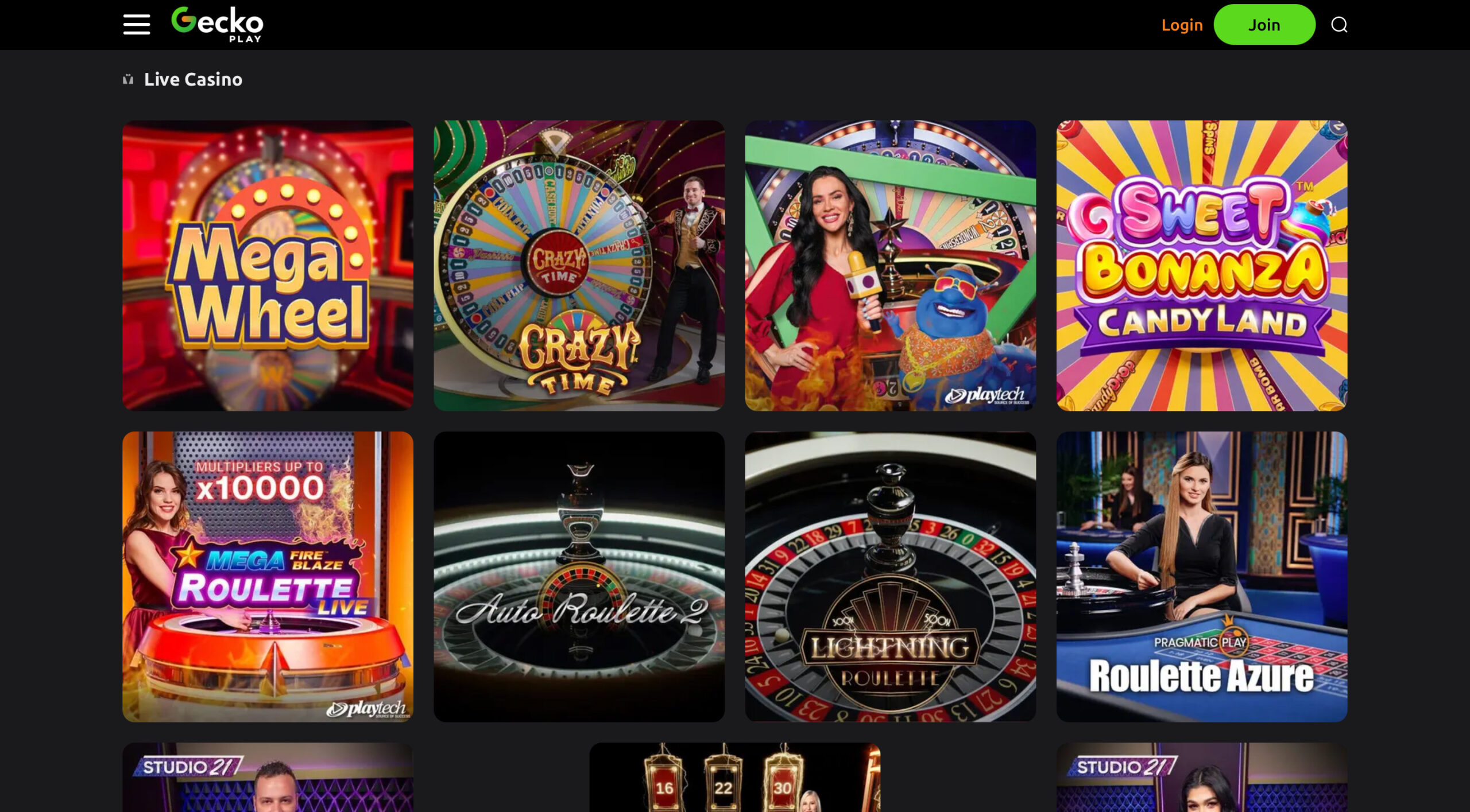 GeckoPlay Live Casino