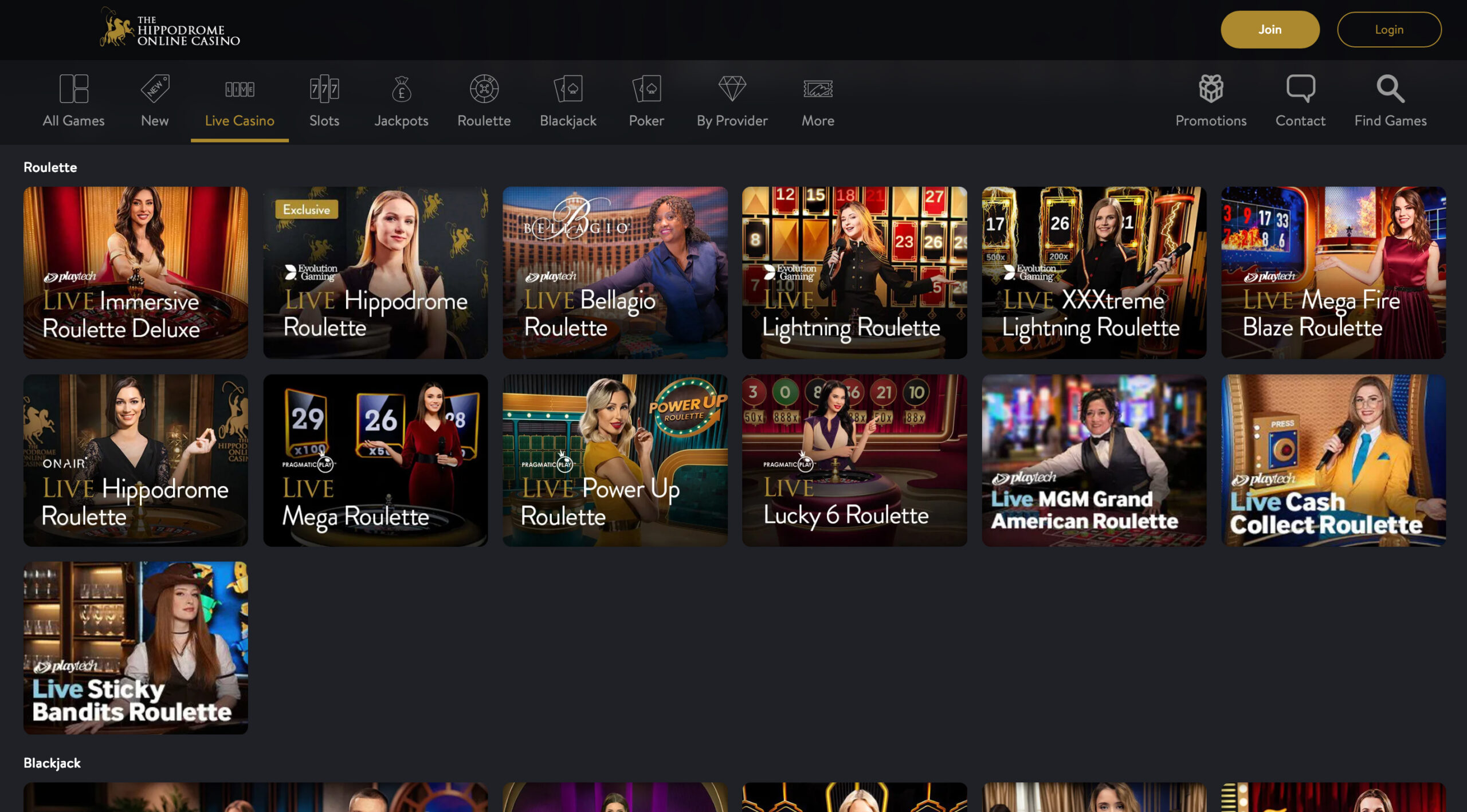 The Hippodrome Online Casino Live Casino