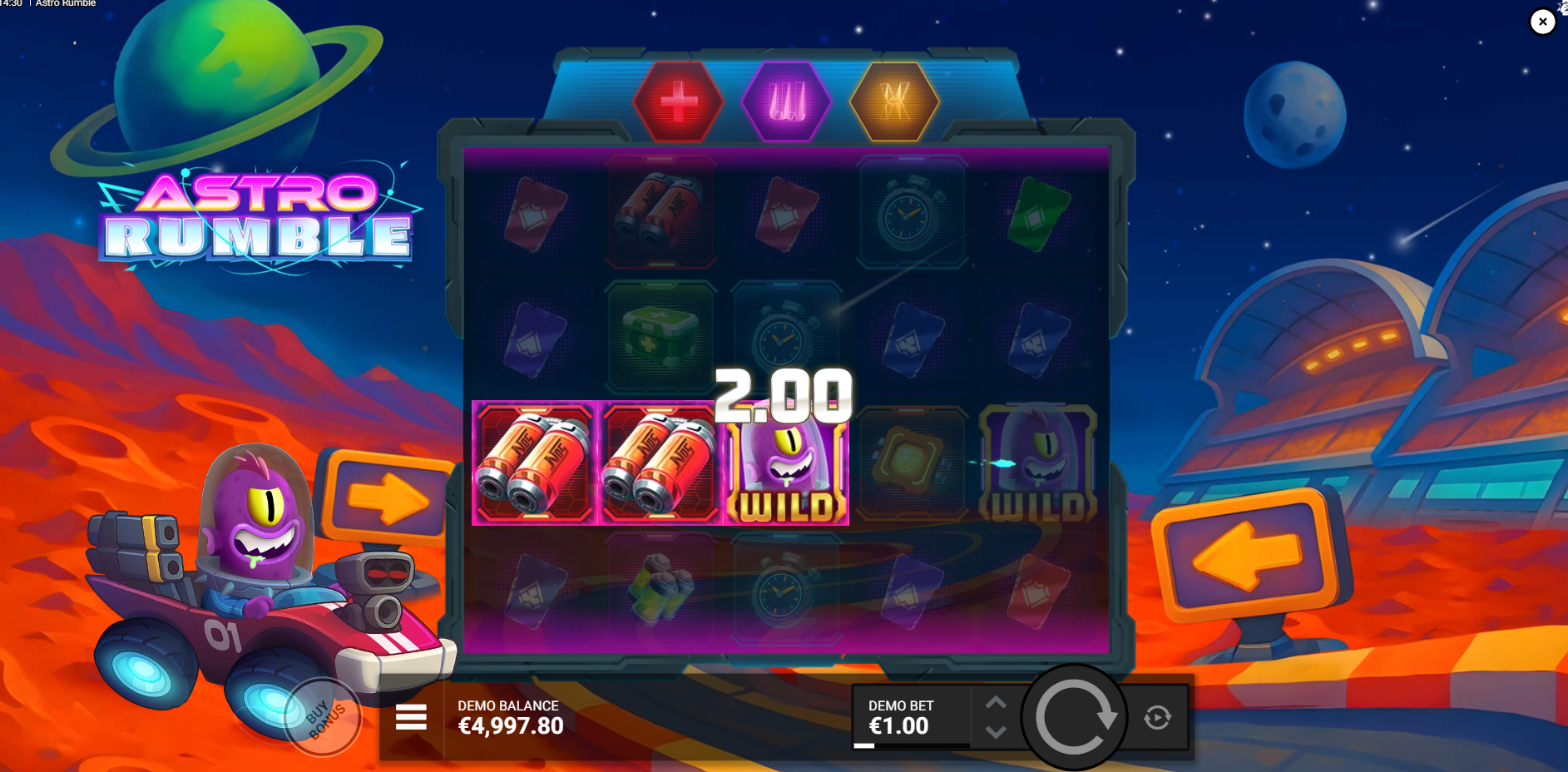 Matching Symbols To Appear on Reels 1-5 Award Fixed Payouts Between 0.1x and 20x Your Bet