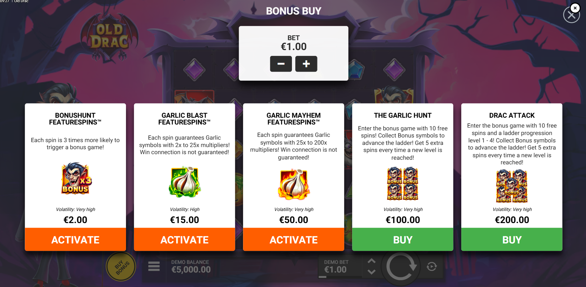 Non-UK Participants Can Access 1 of 5 Bonus Buy Options