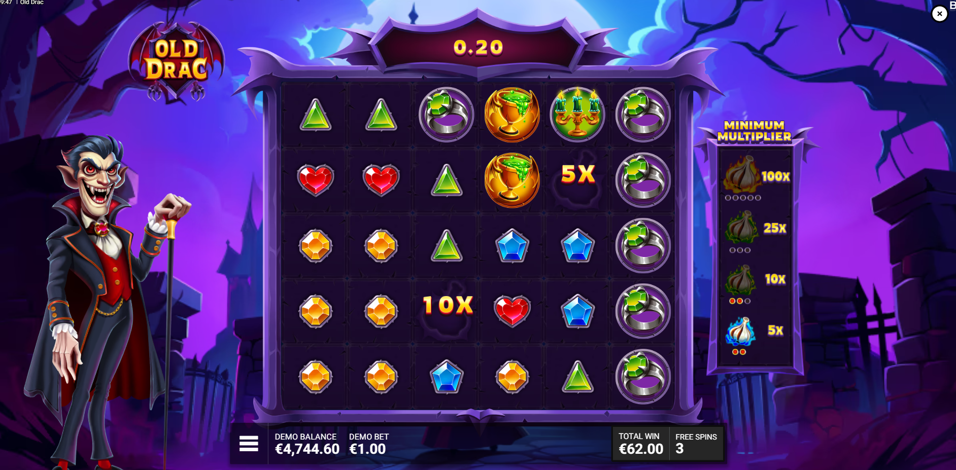 Drac Attack Free Spins