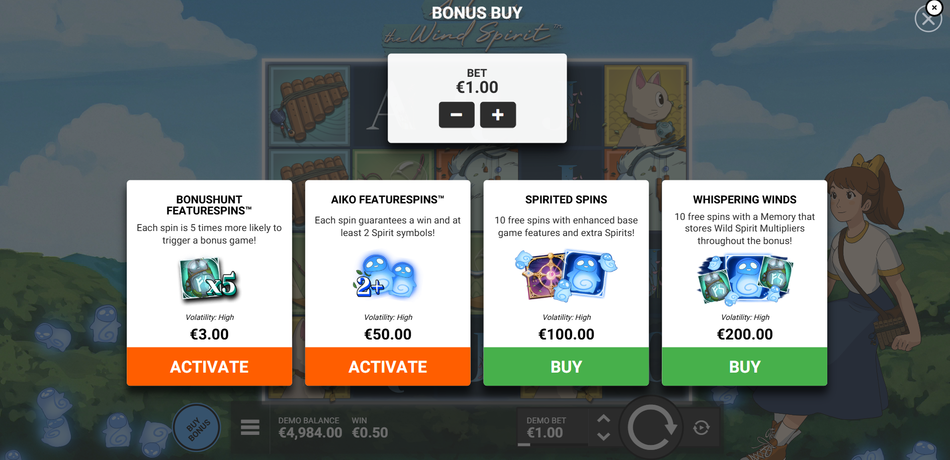 Players Outiside the UK Can Purchase up to 4 Bonus Buy Options