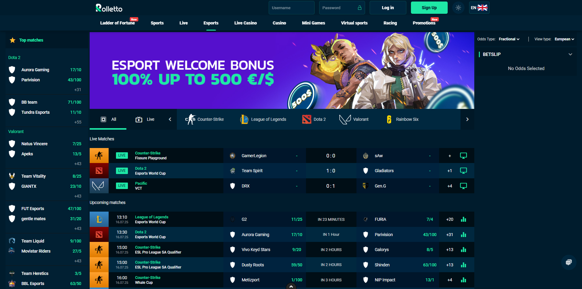 Rolletto Casino Sports