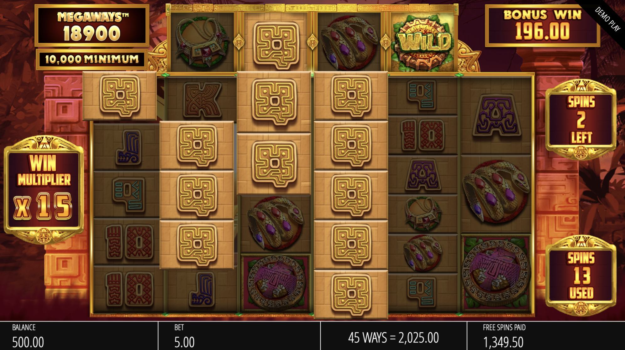 Temple of Treasure Megaways Free Spins