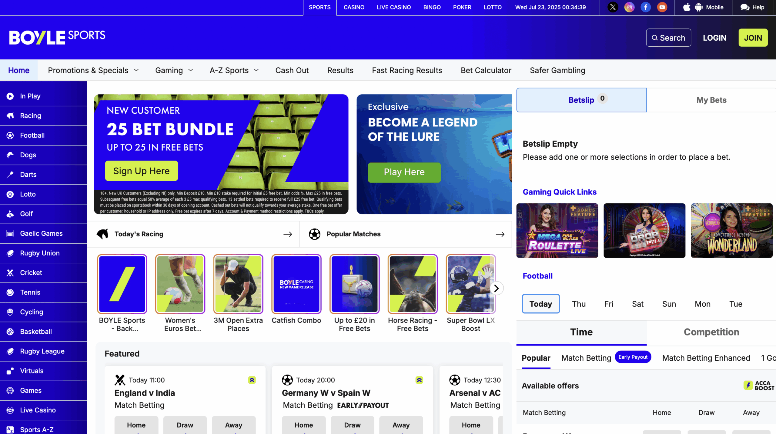 Boyle Casino Sportsbook