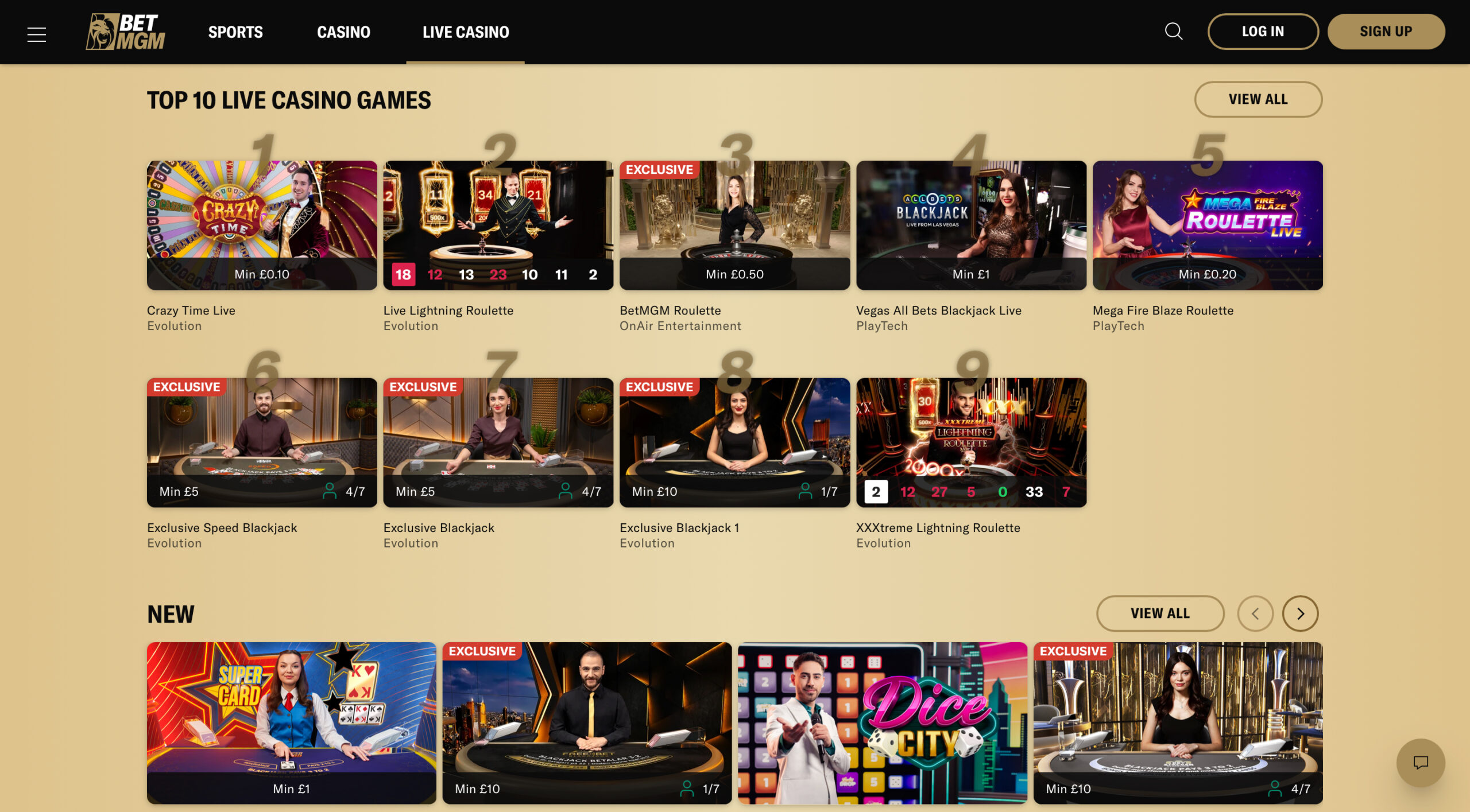 BetMGM Live Casino