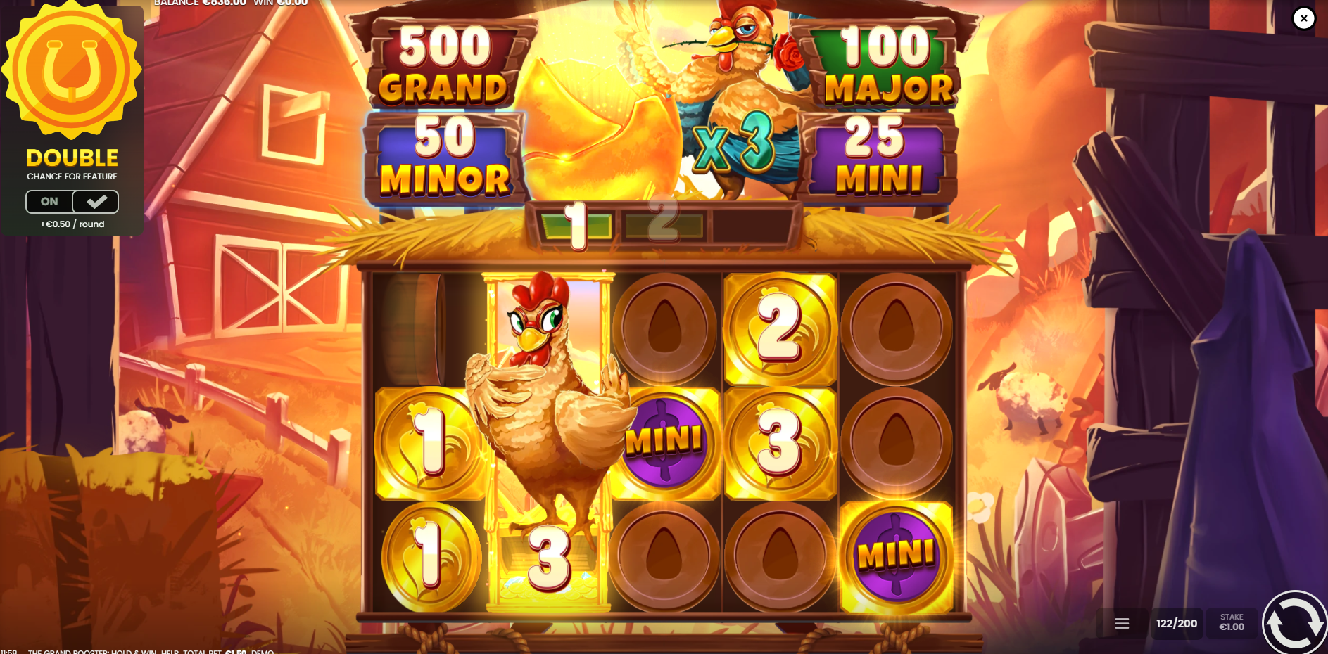 The Grand Rooster Hold & Win Bonus