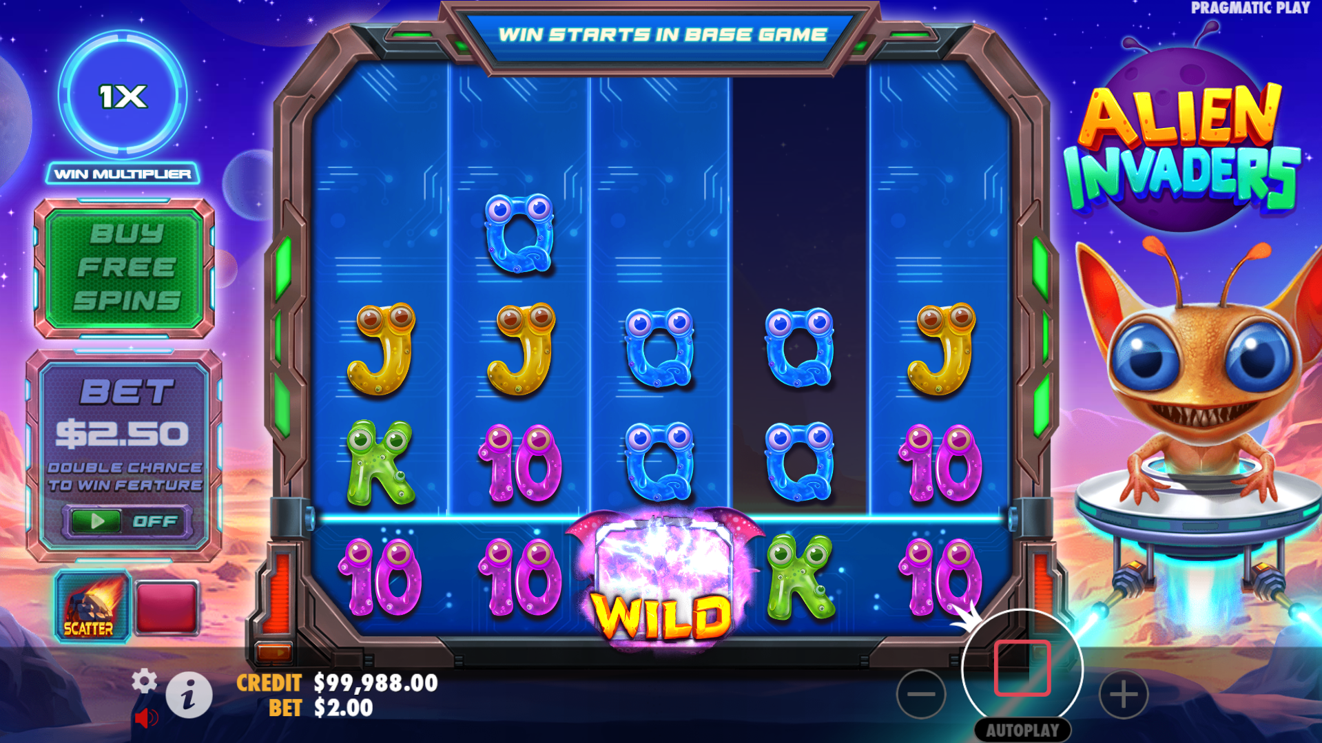 Wild Symbols Activate When Reaching the Bottom of the Grid, Able to Carry Multiplier Values up to 100x During Free Spins